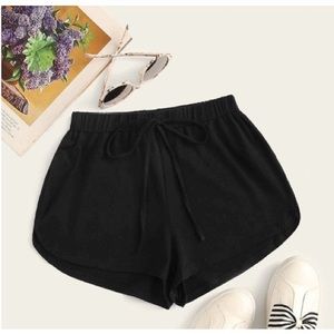 Black Drawstring Shorts